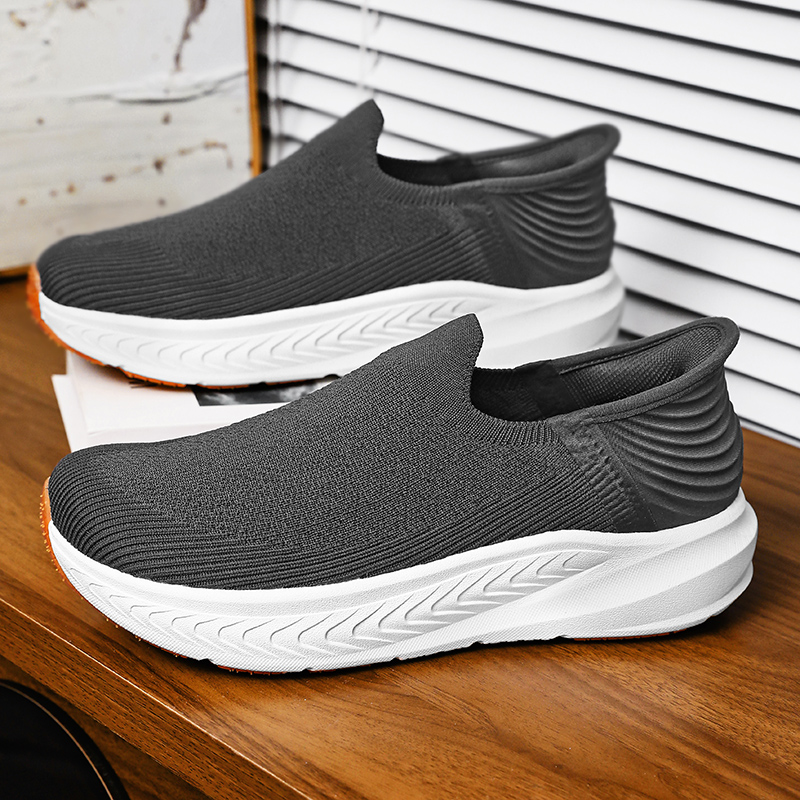 Breathable Mesh Athletic Shoes - ランニングメッシュシューズファッションカジュアルスニーカー屋外通気性アスレチックジム男性テニスシューズ軽量ザパティージャスデオンブレ