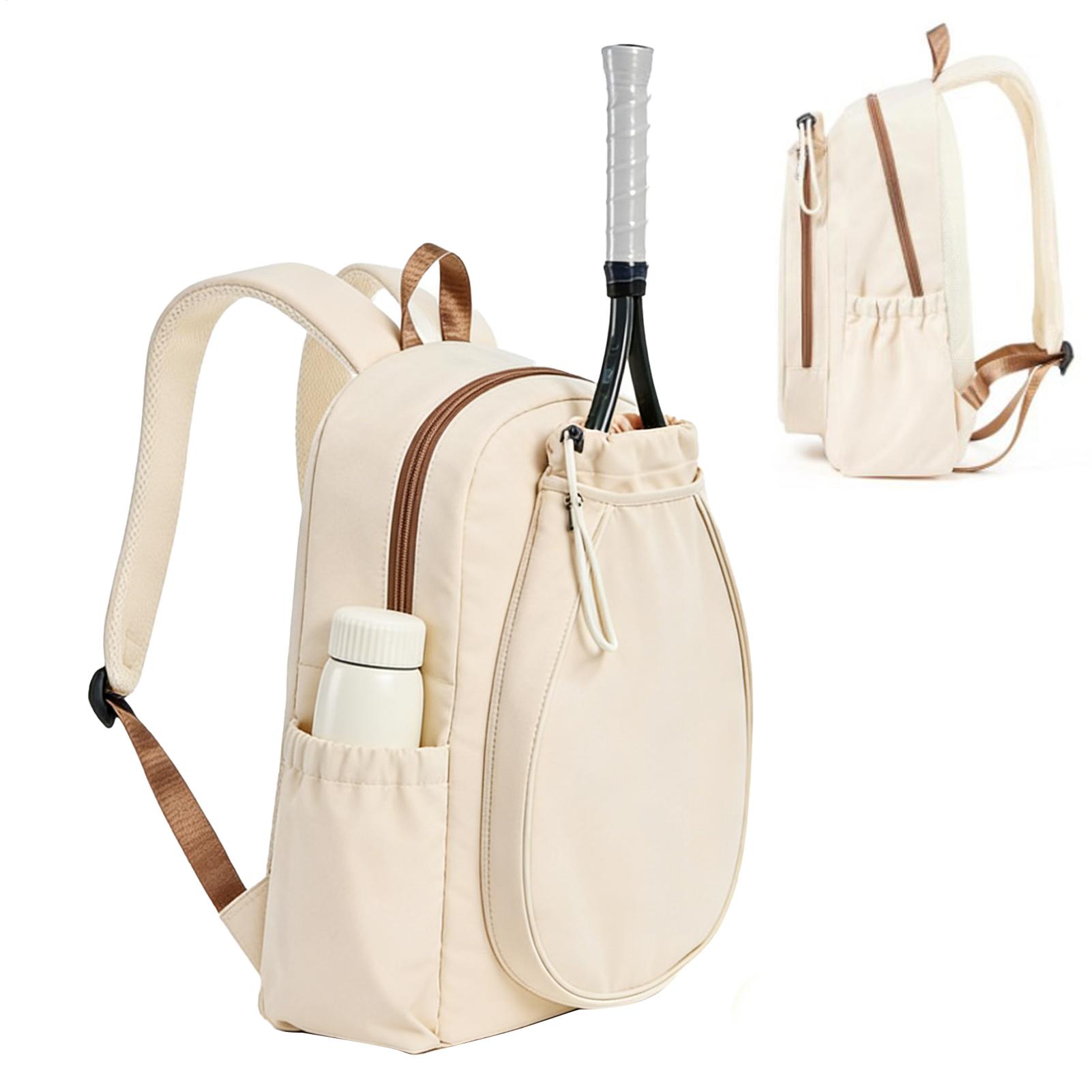 Women'S Shoes - 女性用ピックルボールバックパック、ラケット2本収納可能、シューズコンパートメントと防水ポケット付きスポーツパック、テニスラケットバックパック