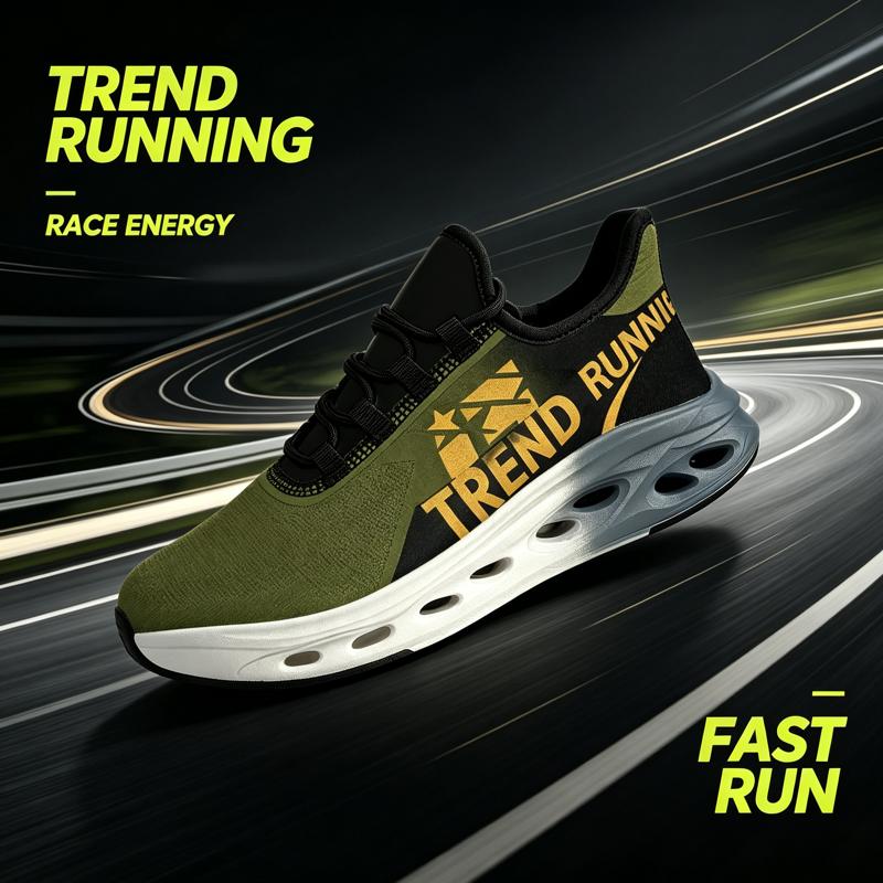 Lightweight Road Running Shoes - レディーススニーカー、メンズロードランニングシューズ、軽量で快適、アウトドアスポーツや日常着に最適、トップビューには、