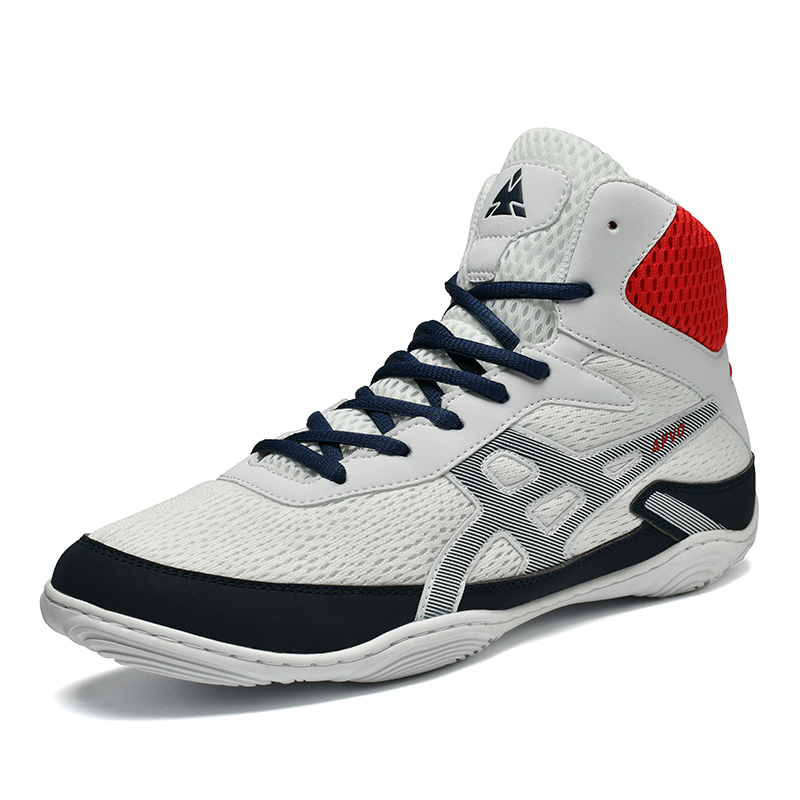 Shock Absorbing Gym Trainers - 男女兼用軽量レスリングトレーナーシューズ、衝撃吸収滑り止め屋内スポーツシューズ、ジム、武道トレーニング用