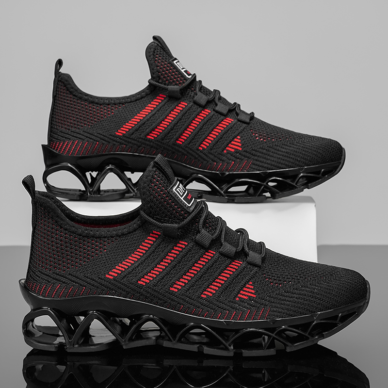 Shock Absorbing Gym Trainers - メンズシューズ カジュアルスニーカー 軽量 通気性 ランニングシューズ 衝撃吸収