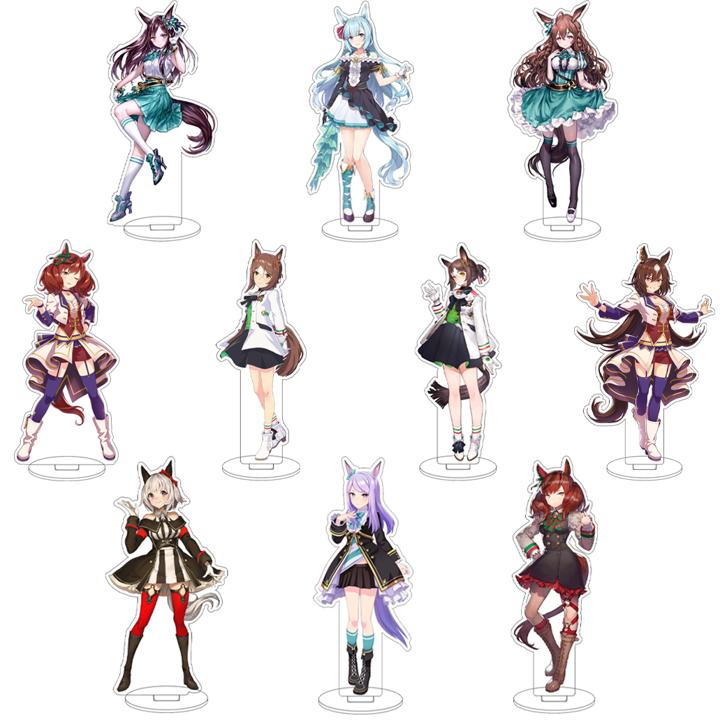 Heels - 16 センチメートルアニメゲームプリティーダービーゴールドシップウォッカダイワスカーレットナイスネイチャーミスター C.B Cos アクリルフィギュアスタンド装飾品ギフト