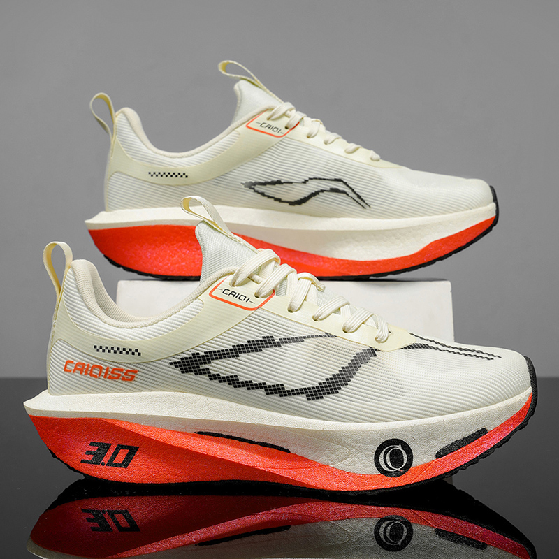 Lightweight Road Running Shoes - メンズアウトドアロードマラソンランニングシューズ、超軽量カーボンプレートランニングシューズ、衝撃吸収とエネルギー回収、トレーニングおよび通勤用シューズ、軽量メンズカジュアルスポーツシューズ、ユニセックス、フィットネスやスポーツに最適
