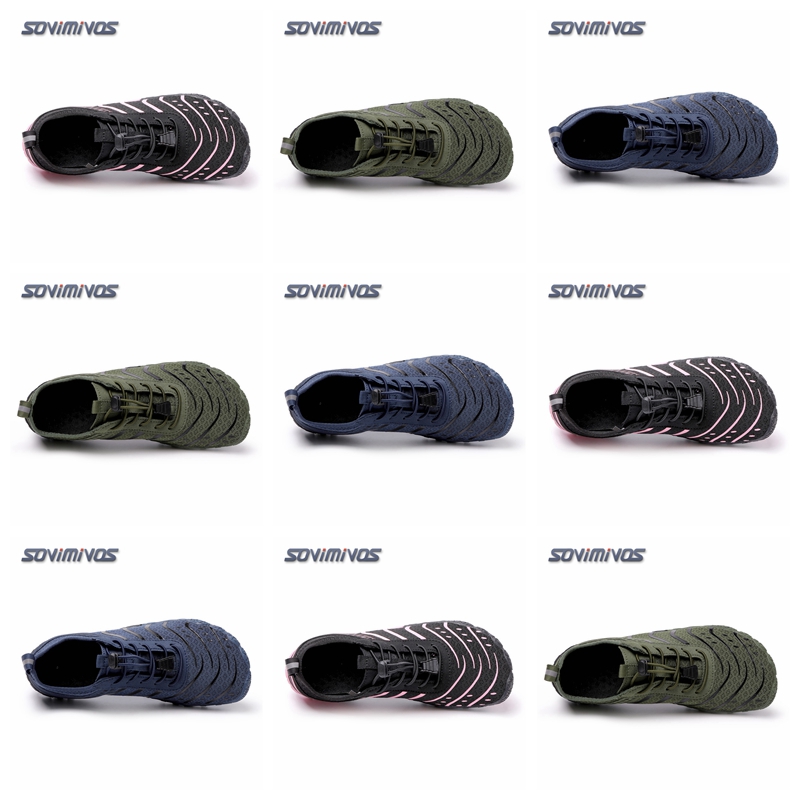 Wide Toe Box Running Sneakers - メンズ ベアフットシューズ 幅広トゥボックス トレイルランニングスニーカー 滑り止め エクストラワイド幅