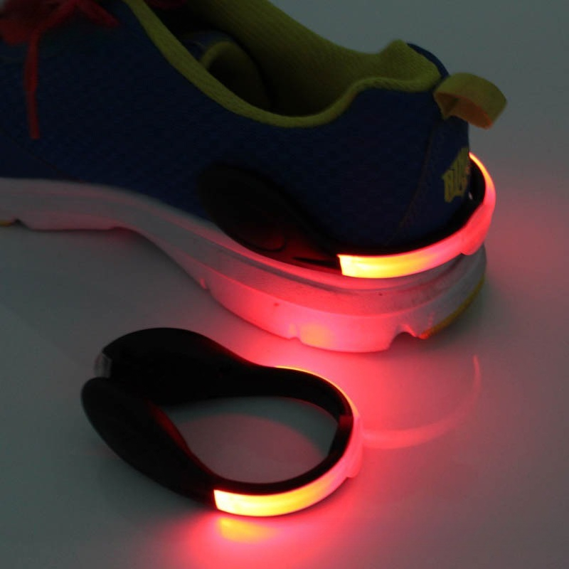 Reflective Night Running Shoes - 反射材付きランニングスポーツ安全警告灯 LEDサイクリングシューズライト アウトドアナイトランニング用具 1個