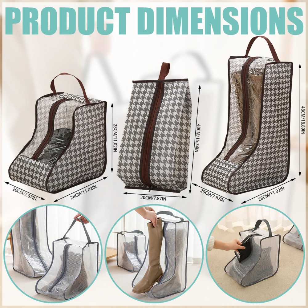 Boots - 高品質防水ブーツ収納バッグ、防湿折りたたみ式シューズオーガナイザー、防塵シューズ収納バッグ、靴用