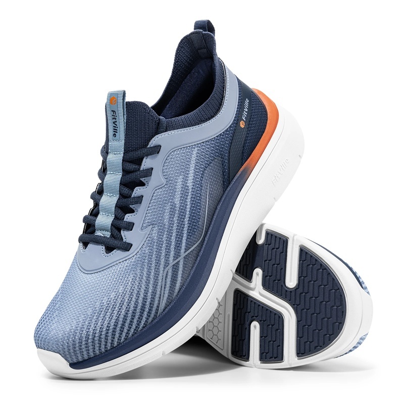 Wide Toe Box Running Sneakers - フィットビル メンズ ウォーキングスニーカー 幅広つま先 防水 カジュアル