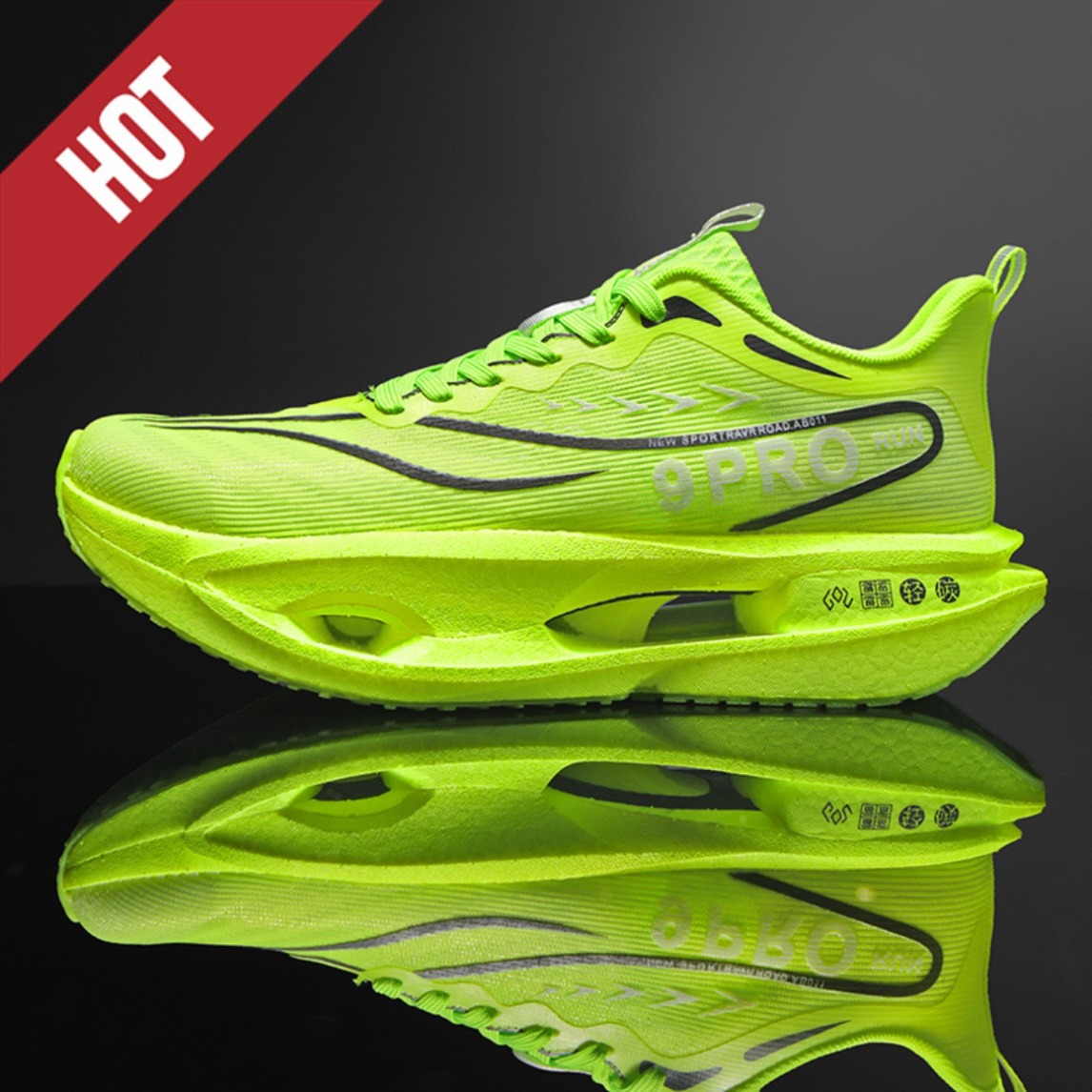 Carbon Plate Marathon Racing Shoes - 男女兼用カーボンプレートマラソンランニングシューズ 通気性 軽量 滑り止め レーシング トレーニング