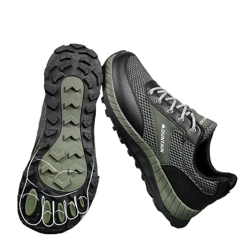 Wide Toe Box Running Sneakers - 幅広つま先ランニングシューズ メンズ レディース 大きいサイズ 通気性メッシュスニーカー ソフトな滑り止めソール