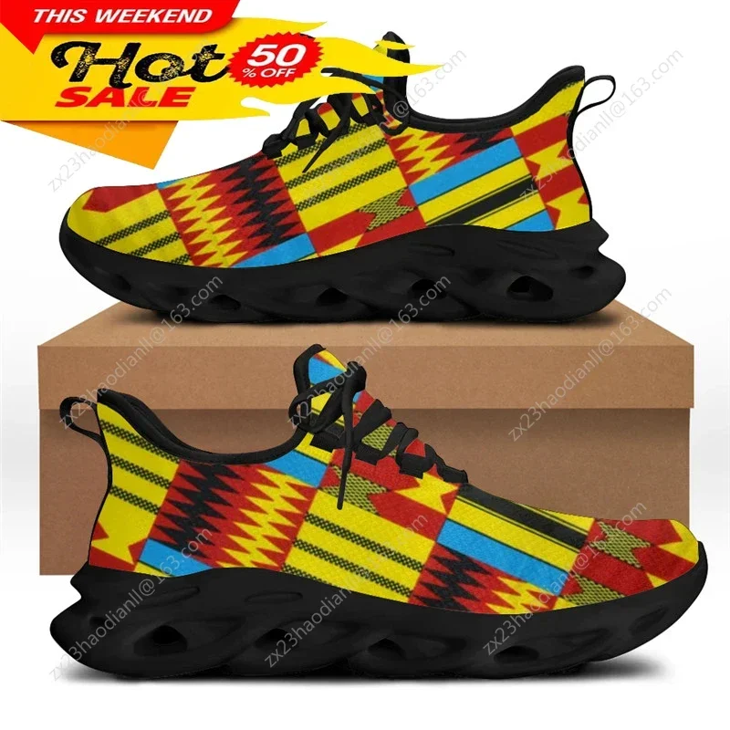 アフリカ民族部族柄スニーカー男性用新しいメンズファッションフ - Running Shoes のレビューと価格