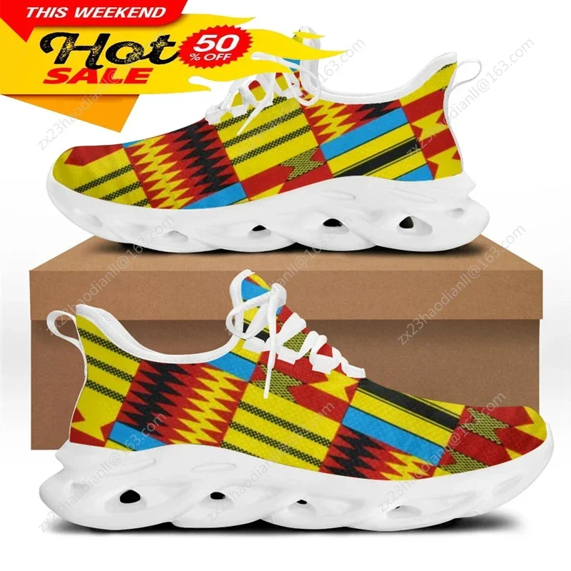 アフリカ民族部族柄スニーカー男性用新しいメンズファッションフ - Running Shoes のレビューと価格