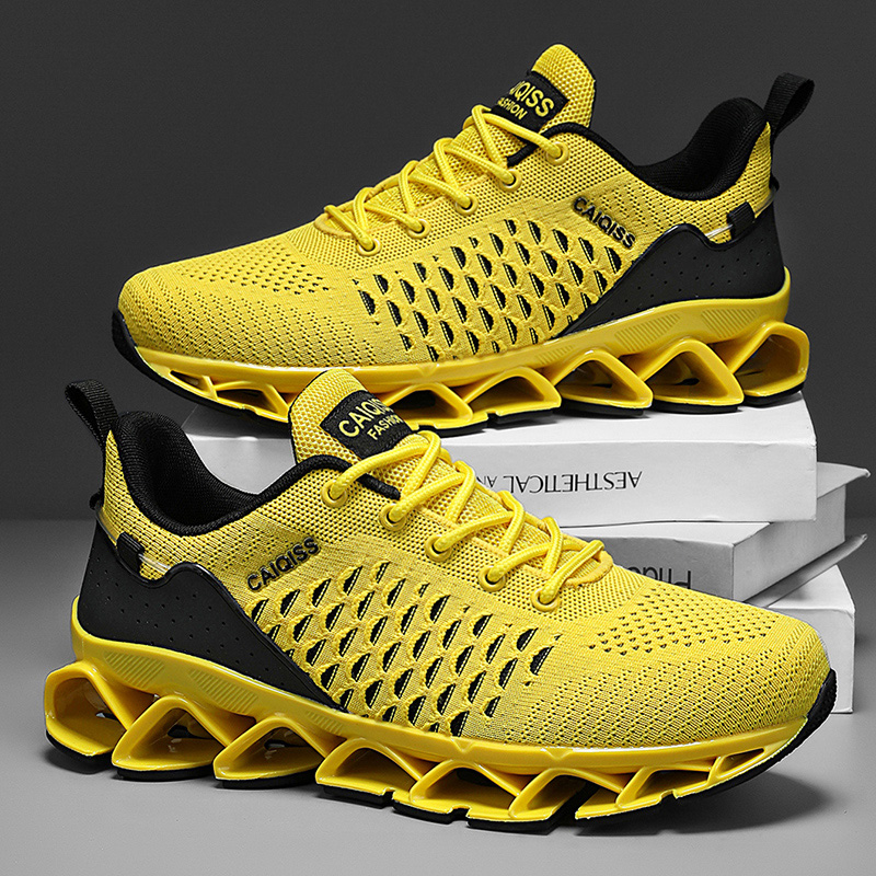 カジュアルスニーカーメンズ衝撃吸収ランニングシューズ軽量通気 - Shock Absorbing Gym Trainers のレビューと価格