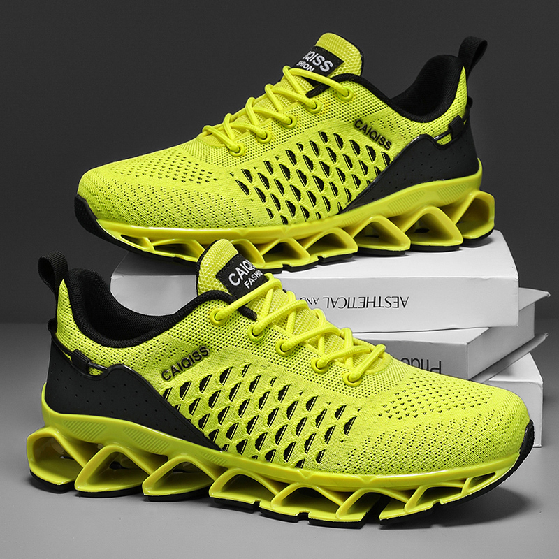 カジュアルスニーカーメンズ衝撃吸収ランニングシューズ軽量通気 - Shock Absorbing Gym Trainers のレビューと価格