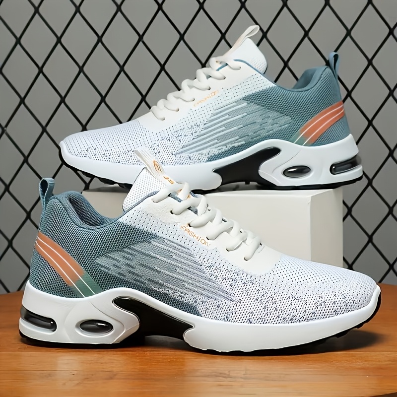 メンズ通気性フライングウーブンメッシュランニングシューズ、ク - Shock Absorbing Gym Trainers のレビューと価格