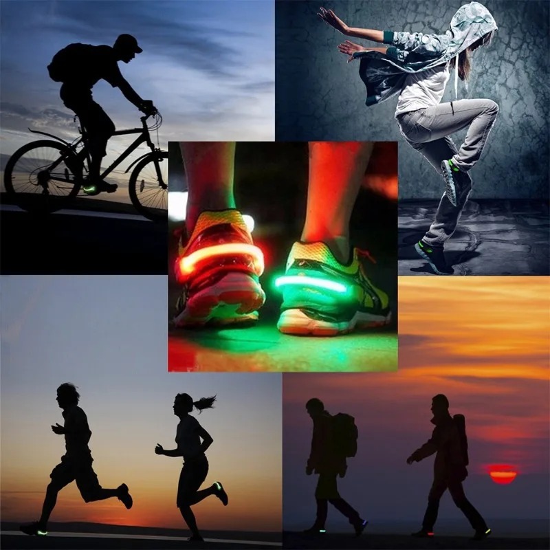 2024 発光シューズクリップライト屋外夜間ランニングとサイ - Reflective Night Running Shoes のレビューと価格