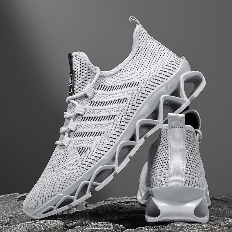 メンズシューズ カジュアルスニーカー 軽量 通気性 ランニン - Shock Absorbing Gym Trainers のレビューと価格