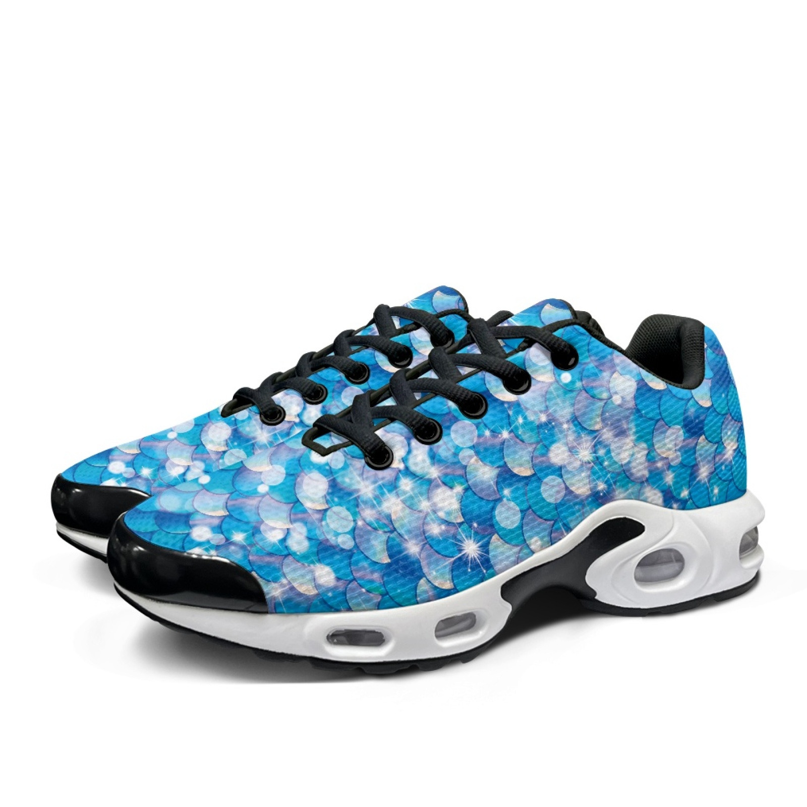 PENSTROLL マーメイドスケールプリント エアクッショ - Air Cushion Jogger Shoes Men のレビューと価格