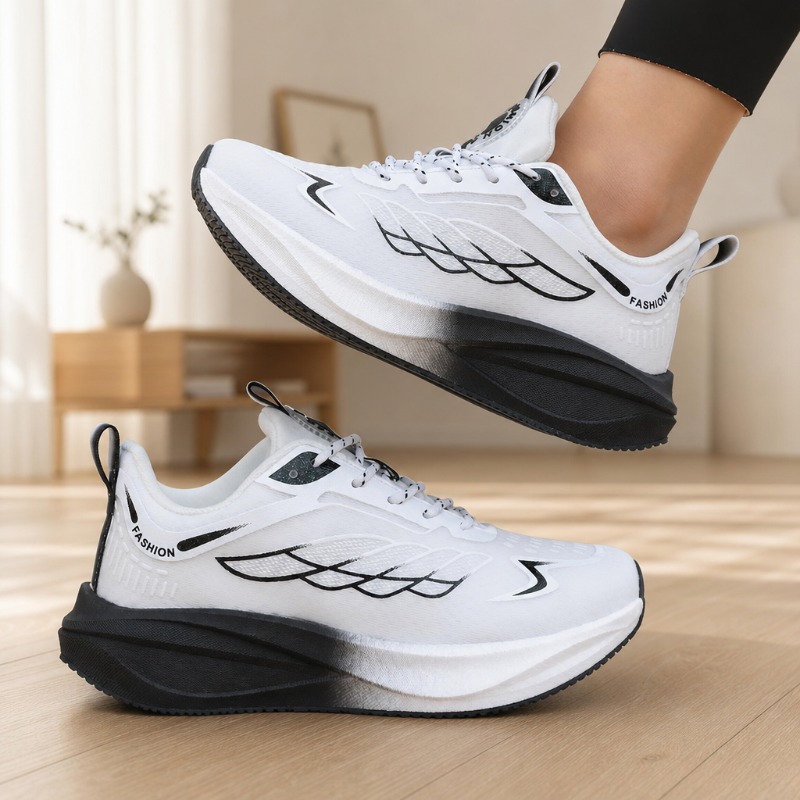 女性ワイドトゥランニングシューズ夏の新メッシュ通気性スニーカ - Wide Toe Box Running Sneakers のレビューと価格