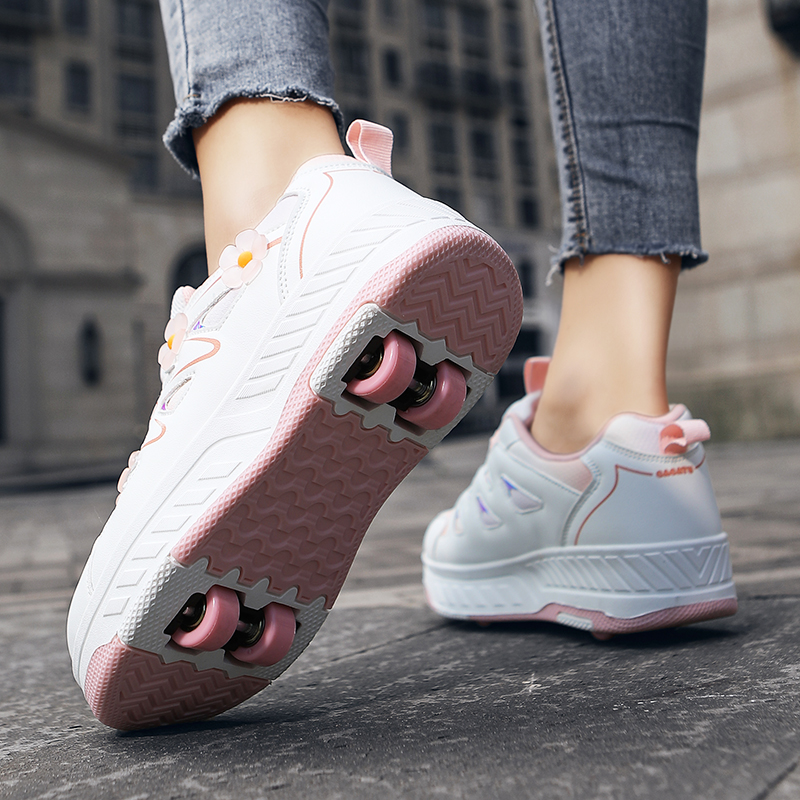 子供用ローラースケートシューズ、おしゃれなギフト、伸縮式、高 - Sneakers のレビューと価格