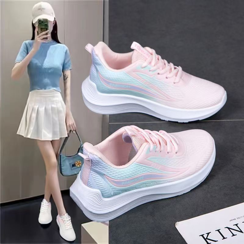 ファッション女性スニーカーカジュアルウォーキングシューズ軽量 - Shock Absorbing Gym Trainers のレビューと価格