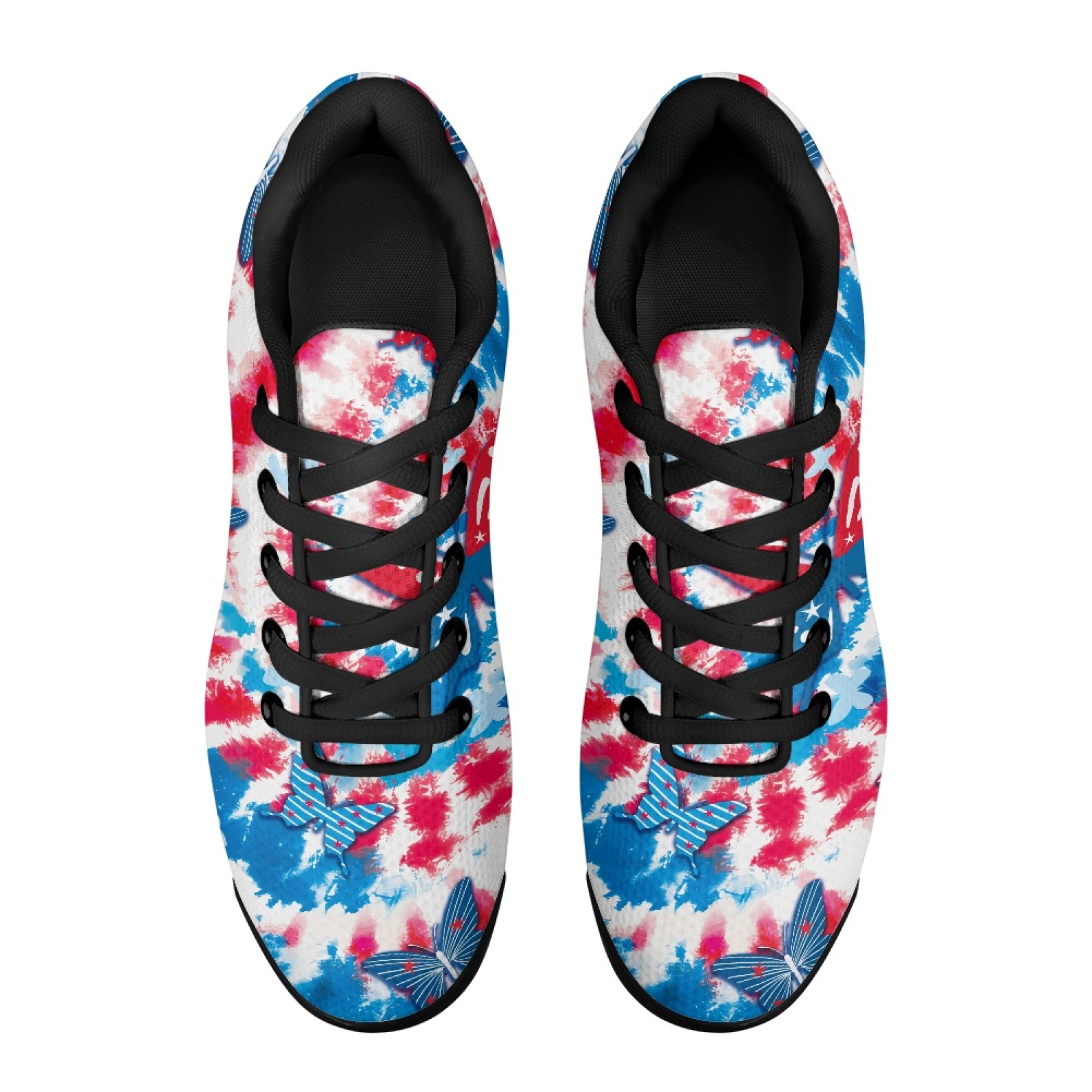 PENSTROLL バタフライタイダイ レースアップスニーカ - Air Cushion Jogger Shoes Men のレビューと価格