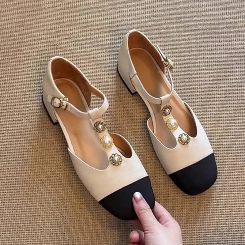 女性スクエアトゥヒールサンダル夏の靴ファッション新人デザイナ - Sandals のレビューと価格