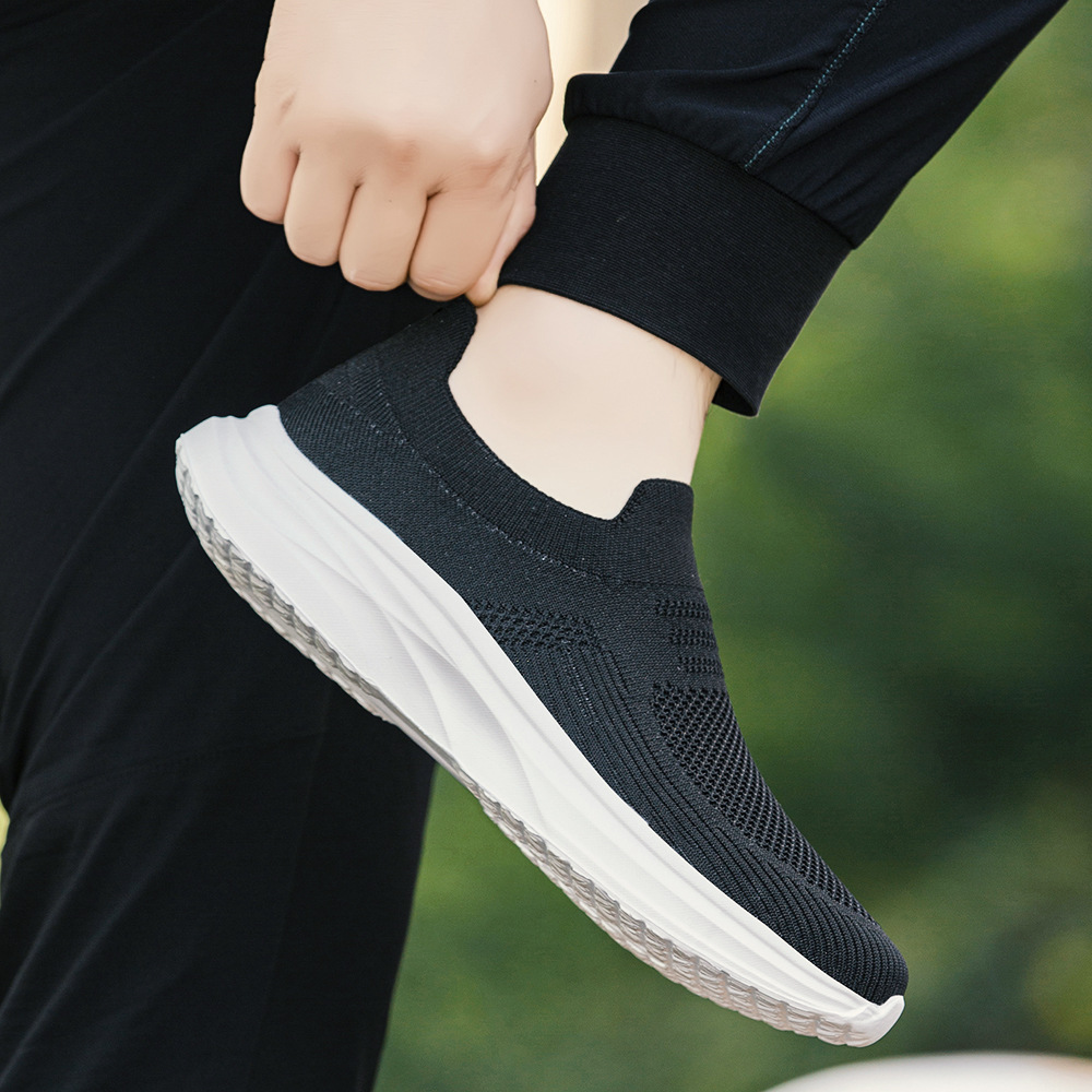 メンズウォーキングシューズ軽量通気性カジュアルメッシュランニ - Shock Absorbing Gym Trainers のレビューと価格