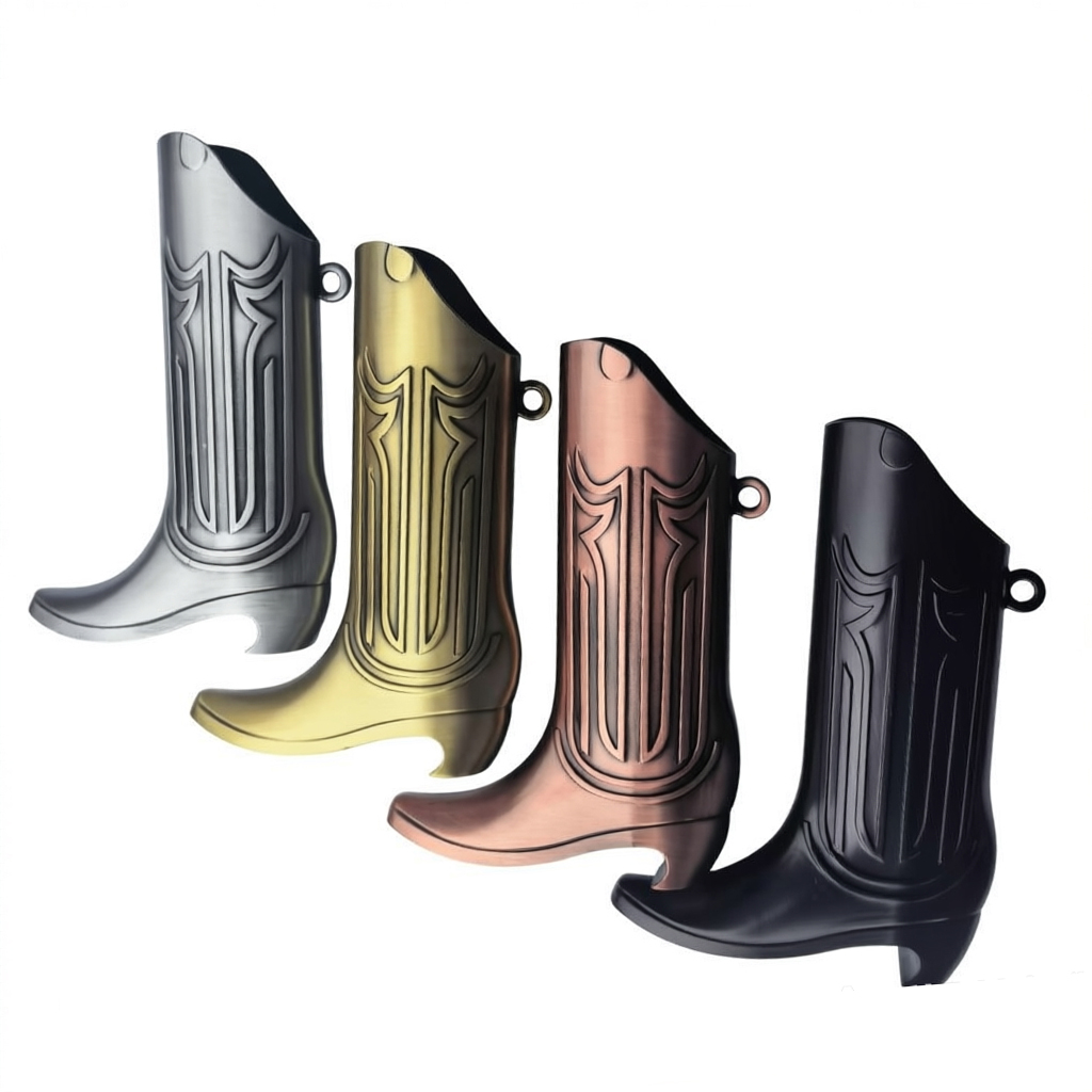 メタルカウボーイブーツライターケース リング付き レトロウエ - Boots のレビューと価格