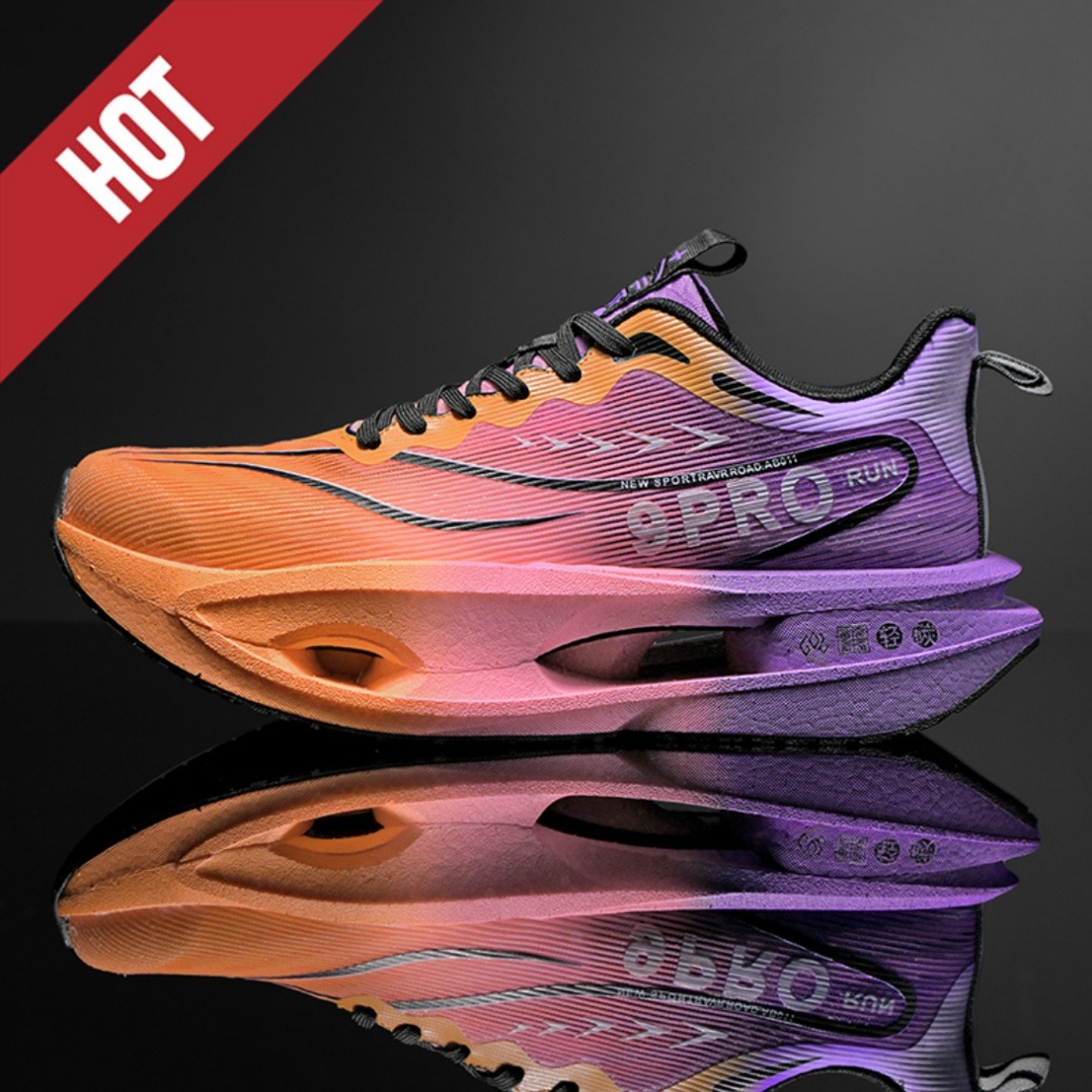 男女兼用カーボンプレートマラソンランニングシューズ 通気性  - Carbon Plate Marathon Racing Shoes のレビューと価格