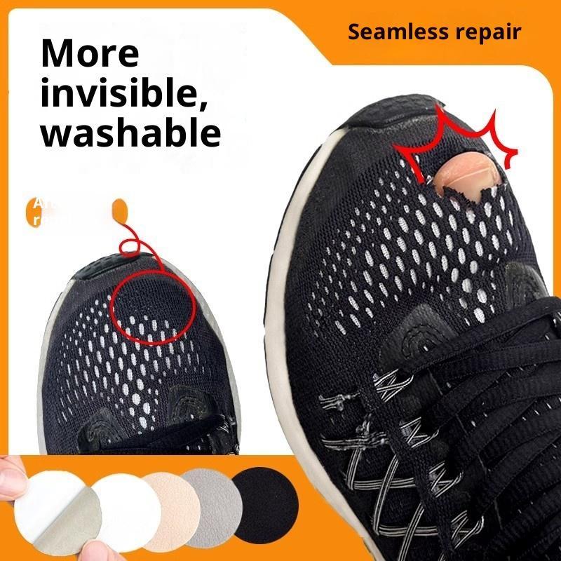 新しい自己粘着式靴穴補修パッチ、接着剤不要、耐水性、メッシュ - Sneakers のレビューと価格