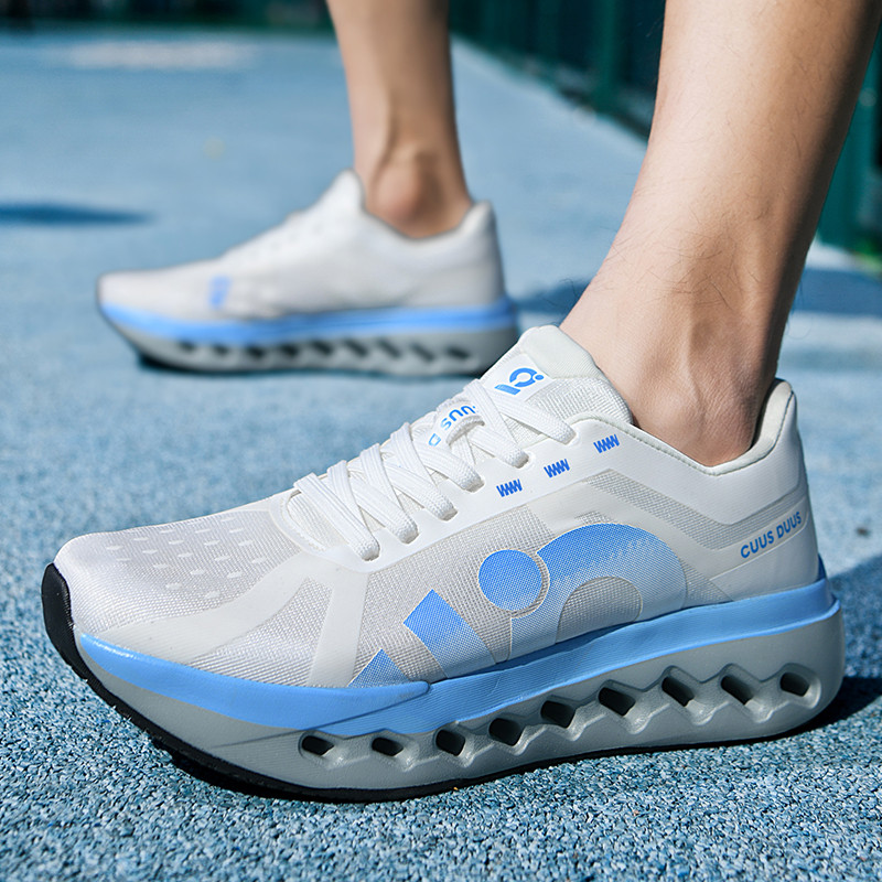 メンズランニングシューズトレーナーレーススニーカー通気性アウ - Lightweight Road Running Shoes のレビューと価格