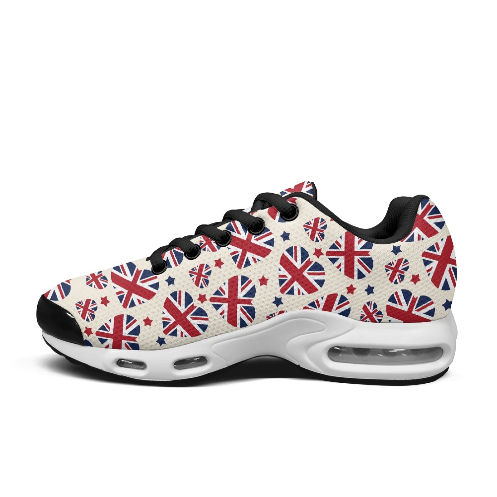 PENSTROLL ユニオンジャック レースアップ メッシュ - Air Cushion Jogger Shoes Men のレビューと価格