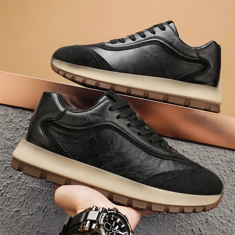 高級メンズスニーカー オールシーズン レザー カジュアル ス - Waterproof Goretex Running Shoes のレビューと価格