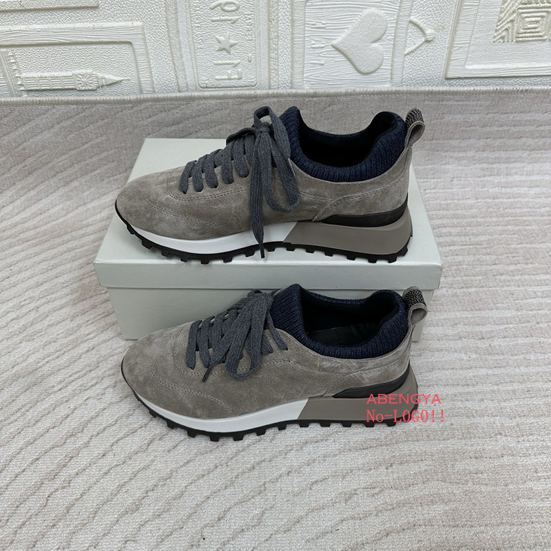2025年 ホワイト ニット スエード フラット ローファー - Knit Fabric Lace Up Sneakers のレビューと価格